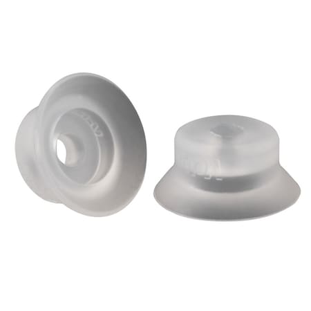 Fipa Flat vacuum cup diam. 20 mm, Silicone transparent 102.020.500.2